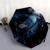 1pc Resident Evil Automatic Opening/Closing Umbrella with Convenient Three-Fold Design, 8 Iron Ribs - for Outdoor Daily Use, Travel A14
