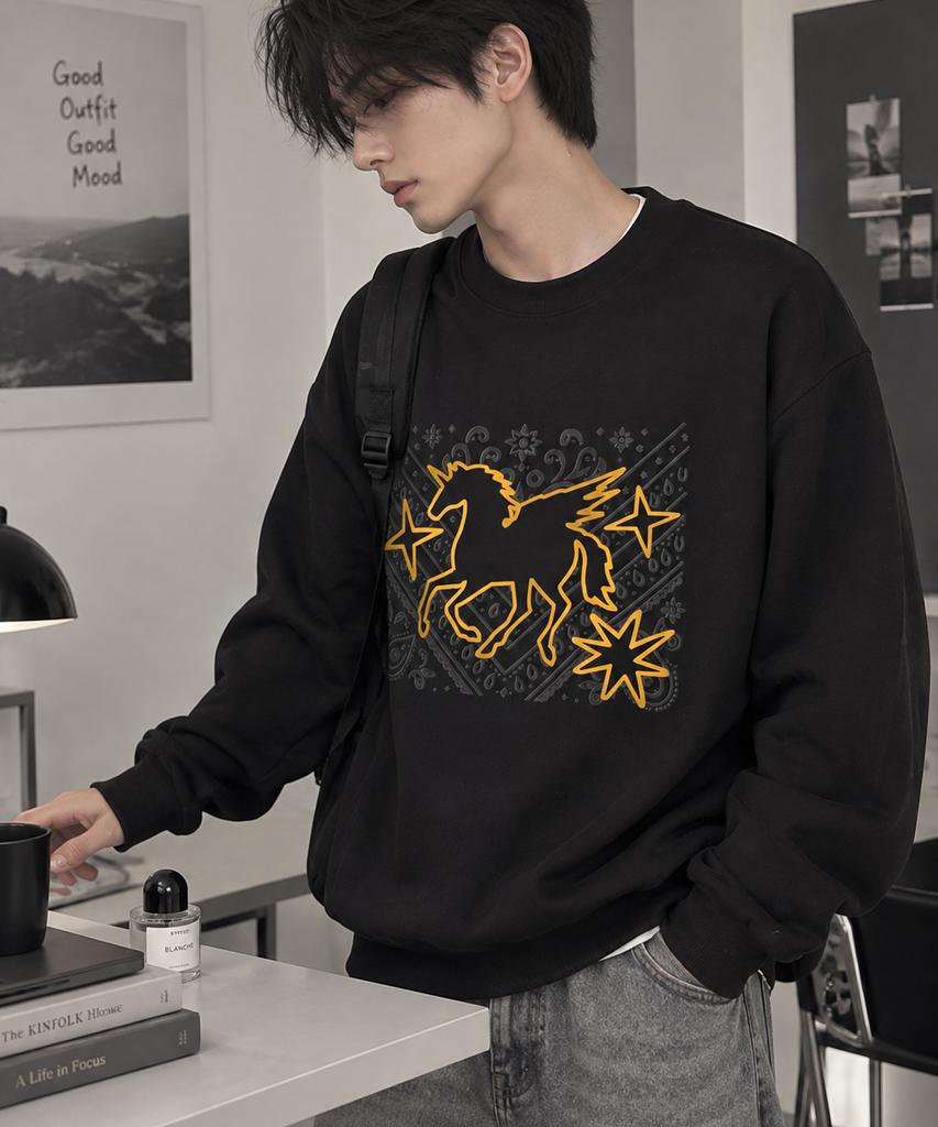 DOTON Pegasus Flight Sweatshirt (Black)