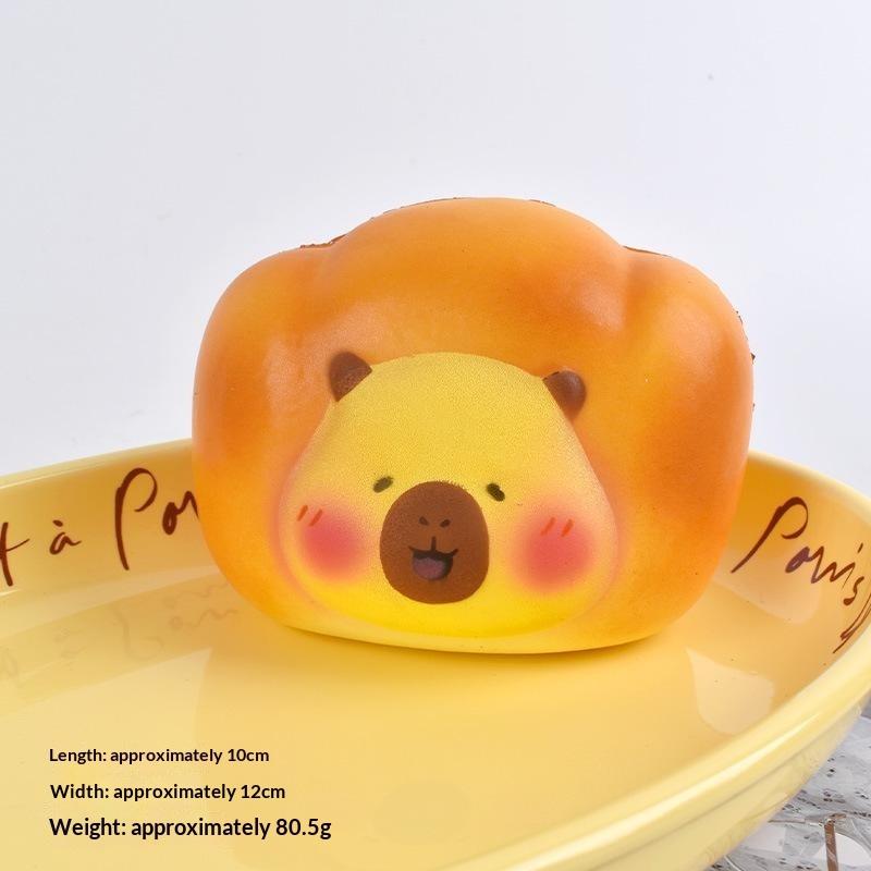 Simulated Bread Kneading Slow Rebound Toy Pu Wet Soft Feel Animal Themed Decompression Stress Relief Toy