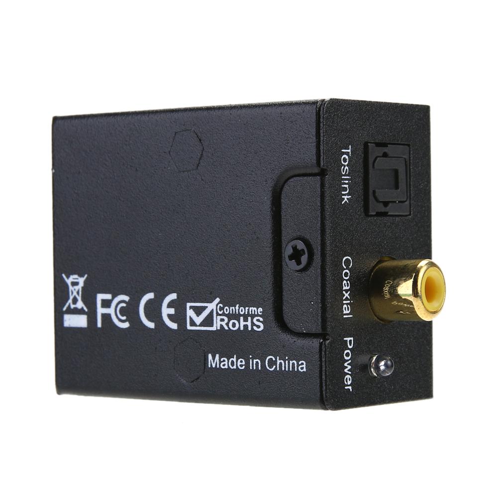 UK Analog L/R To Digital SPDIF Coaxial Coax RCA & Optical Toslink Audio Conver
