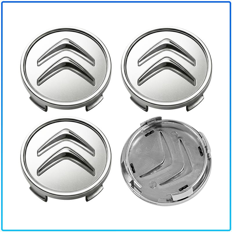4Pcs 60MM Anti-Rust Rim Emblem Decals Scratch-Proof Car Wheel Center Cover For Citroen C1 C2 C3 C4 C5 C6 C8 C4L DS3 DS4 DS5LS DS6 Accessories