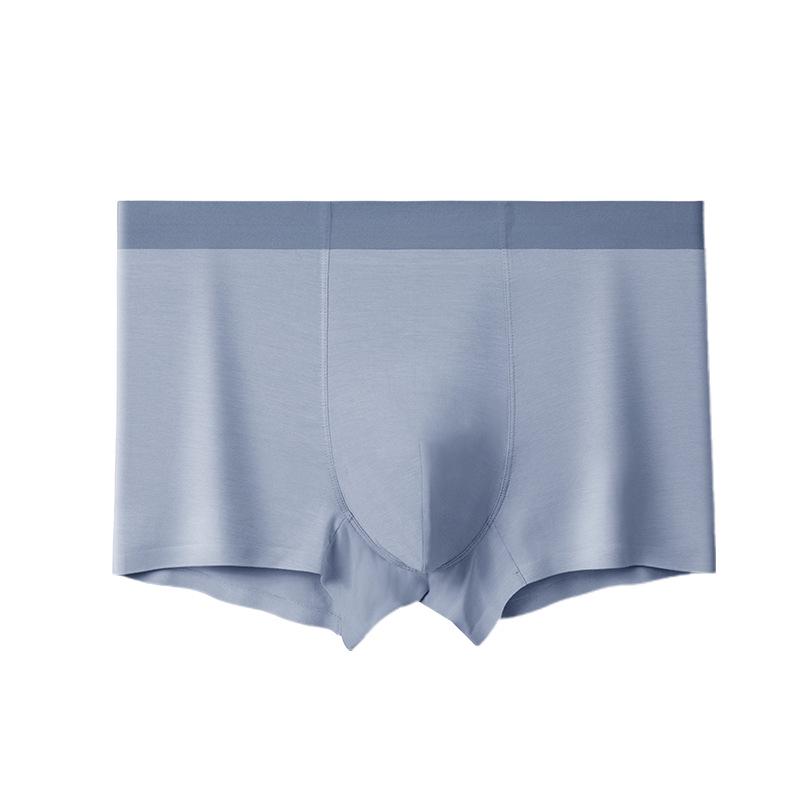 Seamless 60s Lan Jing Modal Men's Antibacterial Breathable Boxer Briefs