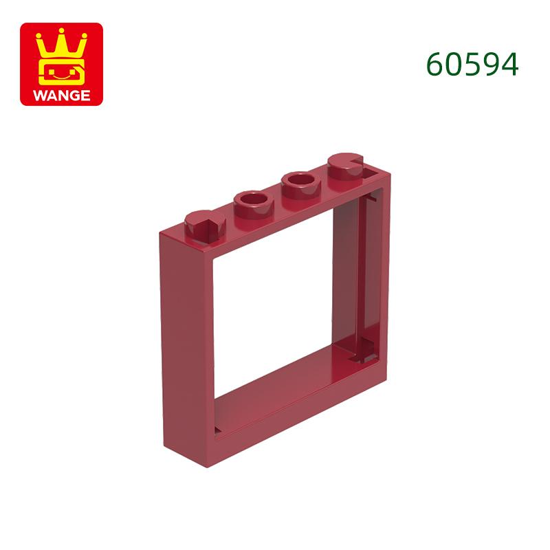 54Pcs/lot 60594 Window Frame 1x4x3 Constructing Bricks Moc Accessories Fits with Construction Bricks DIY Youngsters Play kits