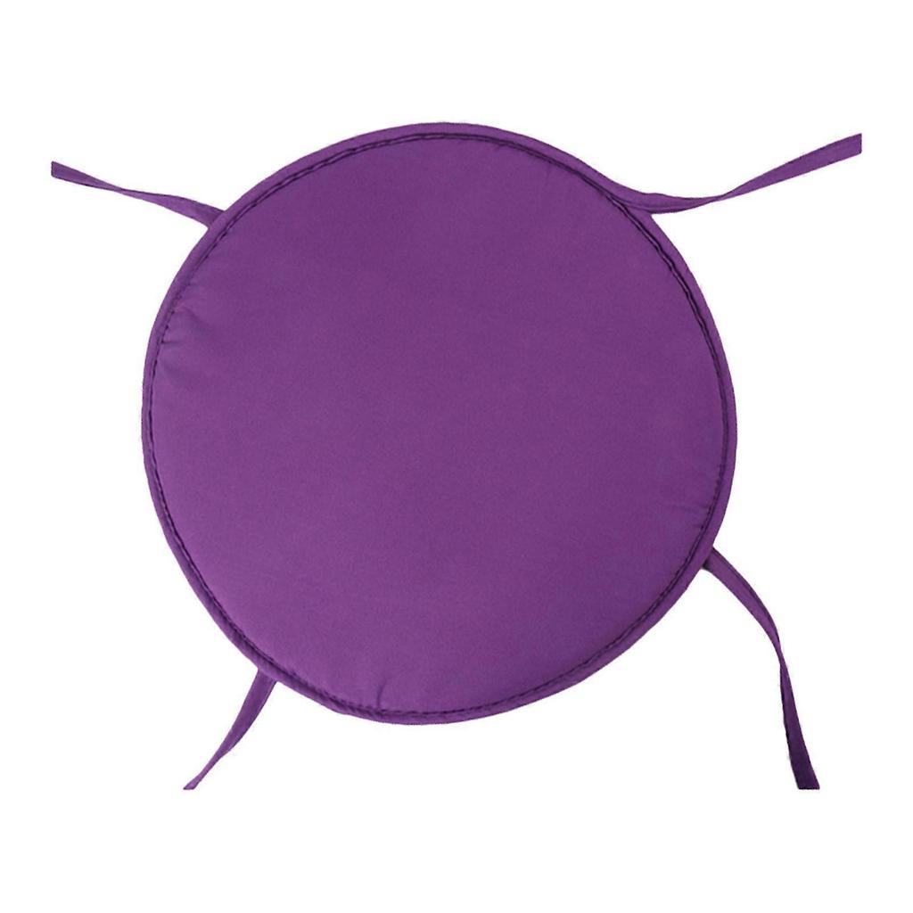 Round Purple Seat Cushion for Home Designed with 1Pcs Thick Chair Pad