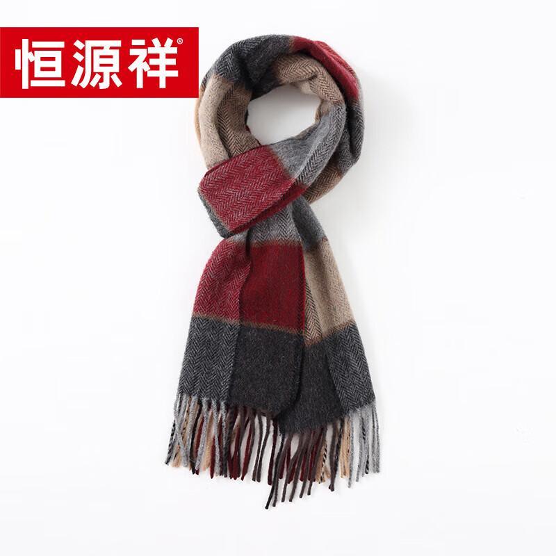 Hengyuanxiang Women's Plaid Wool Scarf & Shawl