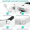 Headband Magnifier Glasses, 1X To 14X Rechargeable Head Magnifier with LED Light, Handsfree Head Mount Magnifying Glass with 6 Detachable