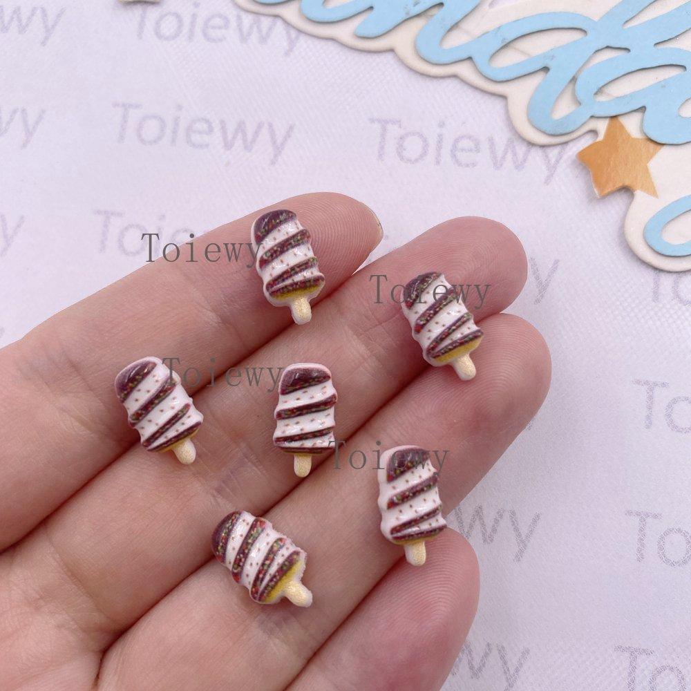 

50 шт. Миниатюрный красочный рождественский декор из смолы, мультяшная волшебная палочка, фигурка для кейк-попсов и эскимо, плоский камень, нейл-арт, скрапбукинг, DIY поделки