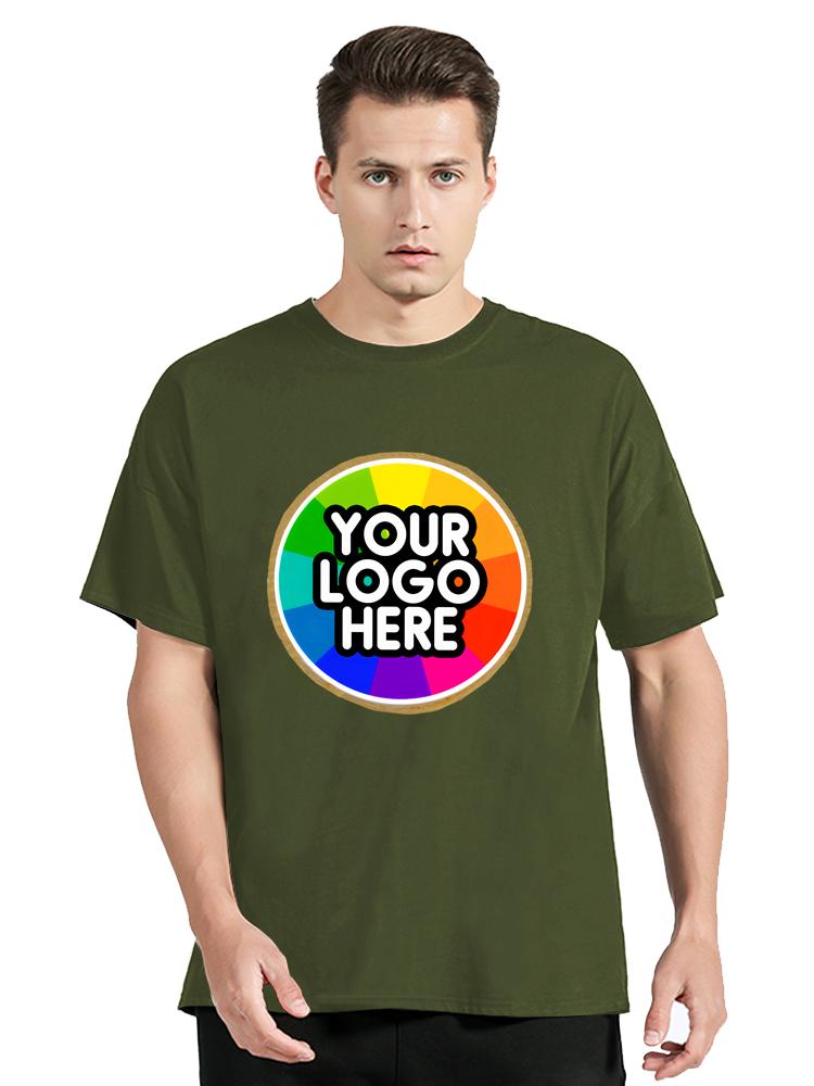 Customized Cotton Printed Your Logo Tshirts Men Short Sleeve Tshirt Women Personality Casual Streetwear Custom Tees Tops