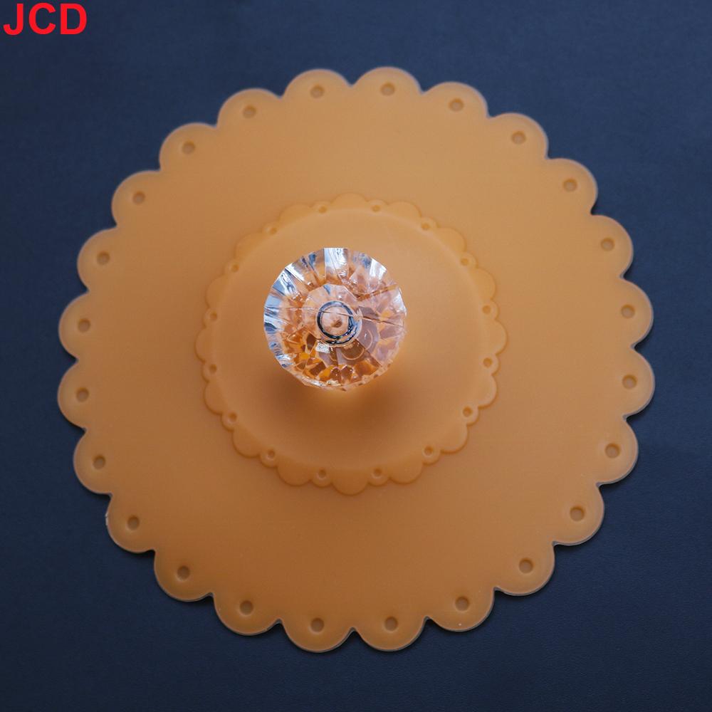JCD Reusable Silicone Cup Cover with Artificial Diamonds Anti-dust Thermal Insulation Cup Lid Seals Mugs Cover Drinkware Parts