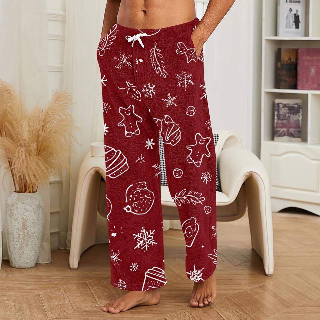 Pantalones de Navidad para Hombre, Pantalones Casuales para Dormir