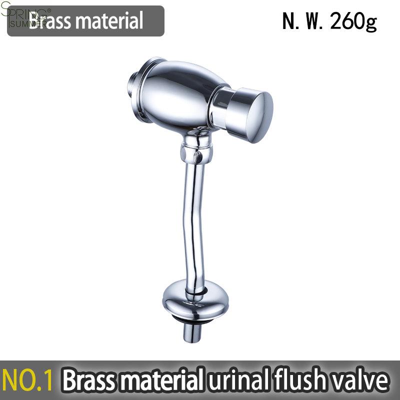 Automatic Push Urinal Flush Valve S021 for Bathroom Public Toilet Manual Time Delay WC Time Flow Flushing Valve