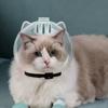 Atmungsaktive Katzenschnauze Anti-Biss Anti-Lecken Weltraumhaube Maskenabdeckung Katzenpflegezubehör für Kätzchenbad Pflegeartikel