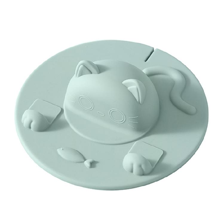 Coffee Mug Lid Lovely Cats Silicone Cup Lid Dustproof Camping Mug Covers for Hot and Cold Beverages Cup Easy To Clean