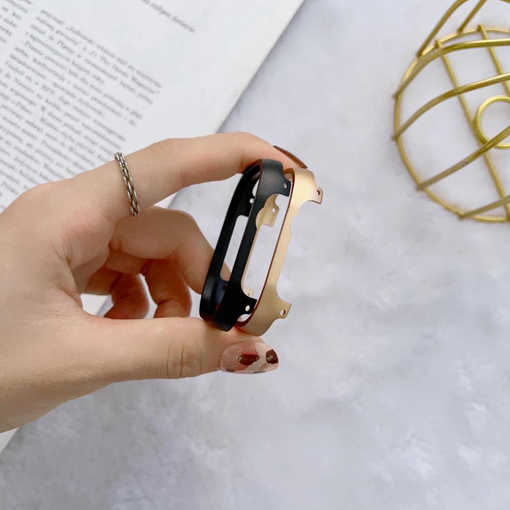 Stainless Steel Case Cover For Apple Watch Band 41mm 45mm 42mm 38mm 40mm 44mm 49mm  for Iwatch 8 7se 6 5 4 3 2 1 Metal Frame Protective Case