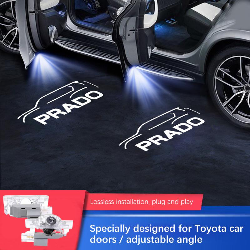 

2pcs LED Car Logo Door Light Projection Ghost Lamps For toyota Prado150 2024 2023 2022 2021 2020 - 2011 2010 2PCS