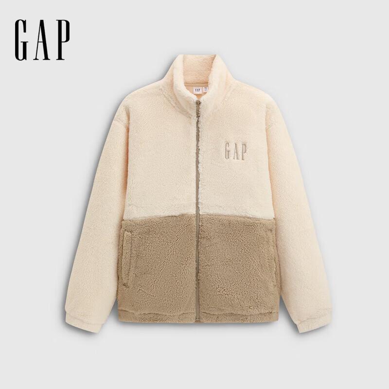 

Толстовка унисекс Gap с логотипом из тедди-флиса на молнии с воротником-стойкой XL