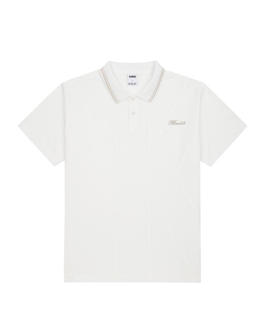 K-SWISS K Loose Short Sleeve Polo Tee_1Kspsmv901Wh