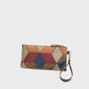 Trendige Retro Kleine Quadratische Tasche: Vielseitige Damen-Reißverschluss-Clutch mit Colorblock-Design.