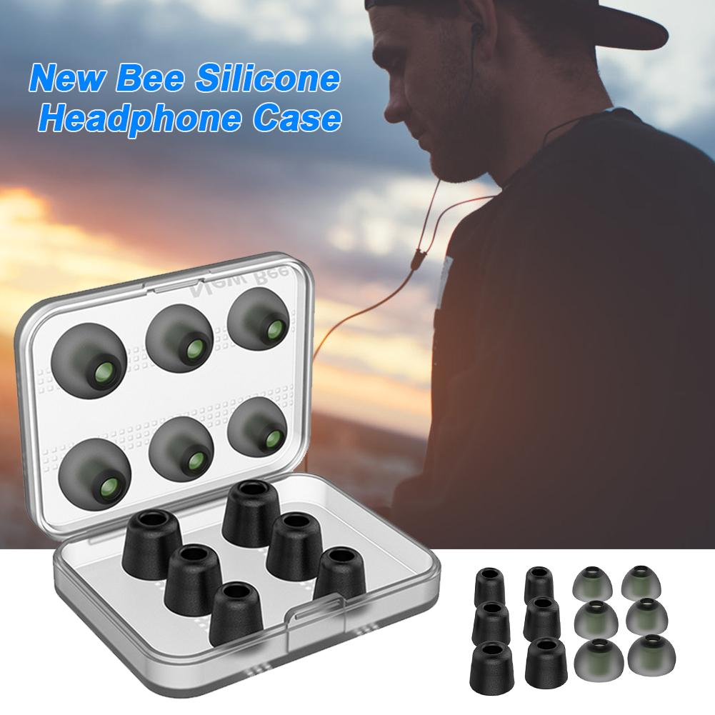 1-3Set Memory Foam Ear Tips  with Case Noise Isolating Ear Buds Pads Cushion Ear Bud Tips for In Earphone Headphones Accessories