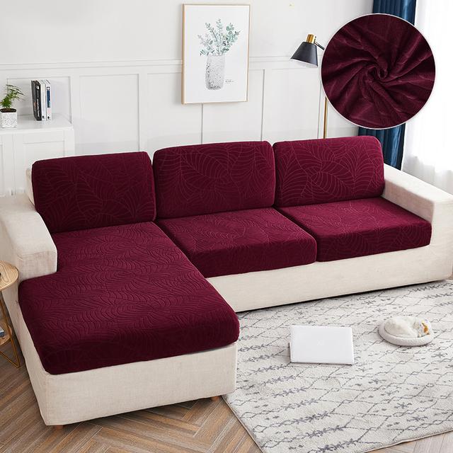 

Водонепроницаемый чехол для подушки на сиденье дивана, защита для мебели, высокое качество для домашних животных, детский эластичный моющийся съемный чехол для дивана KB (60-90cm) винный