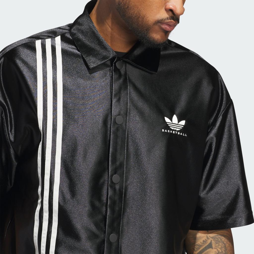 Adidas Originální logo Volné tričko s krátkým rukávem Unisex trička Černé JM9951