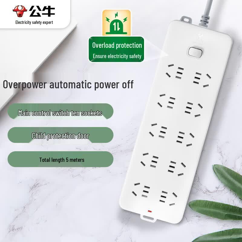 BULL GN-218 10-Outlet Master Control Power Strip
