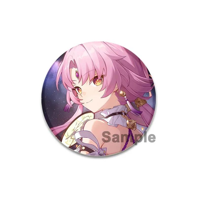 32/44/58mm Honkai Star Rail Brooch On Backpack  Asta Hook Kafka Arlan Cartoon Cosplay Badge Lapel Pins for Clothes Accessories Gift