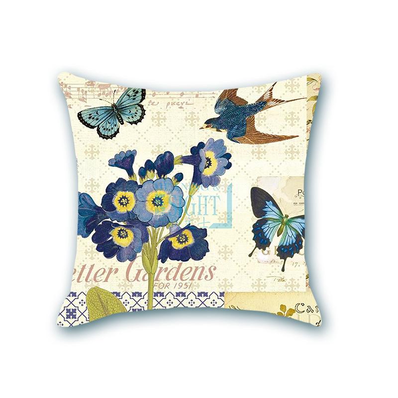 Retro Ocean Series Imitation Super Soft Pillow Cover Octopus Starfish Cushion Sofa Nap Bedside Pillow