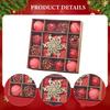 Christmas Ball Ornaments Set Tree Decor Novelty Reusable Xmas Baubles Pendants for