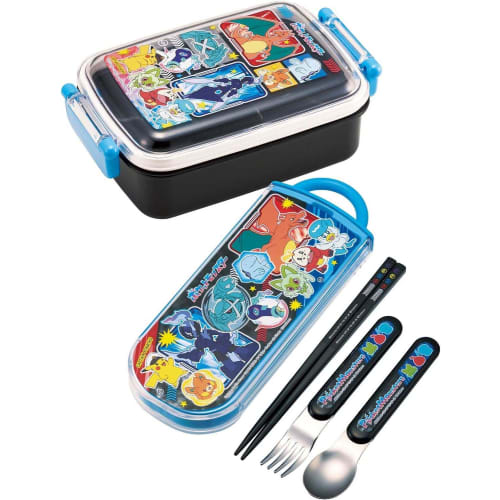 Skater Lunch Box Lunch Cross for Children Set of 2 Pokemon 24 Boys KB4WN