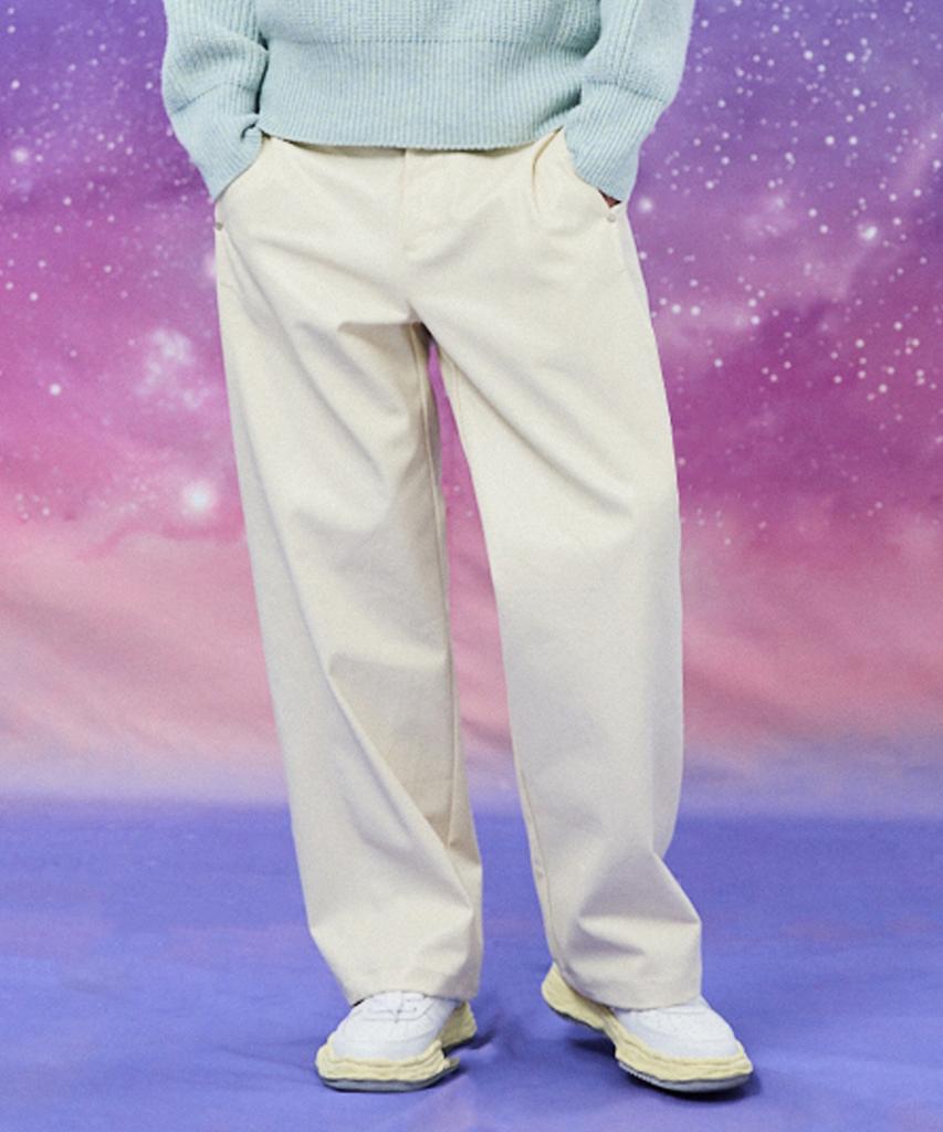 WAIKEI Coated Cut-Out Pants Cream