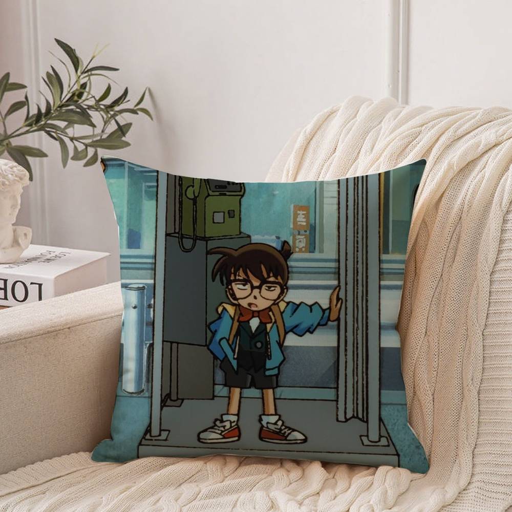 Detective Conan Pillow Case Home Decor Throw For Sofa Bed Car Room Decor Gift Idea
