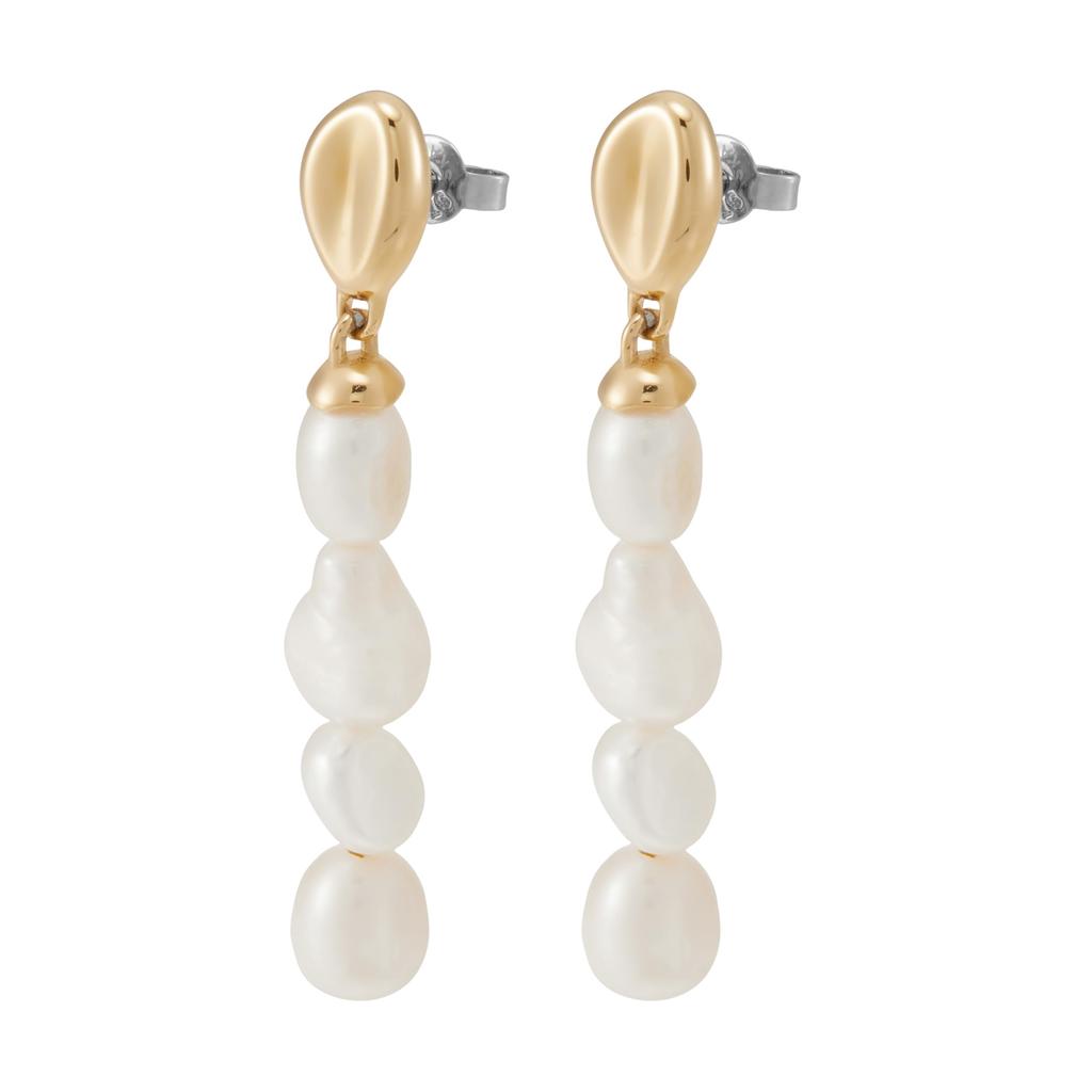 Skagen Women's Agnethe Pearl White Freshwater Pearl Drop Earrings, SKJ1827710