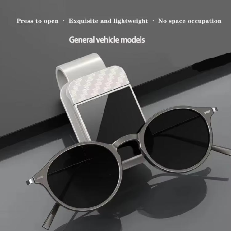 ABS Materials Car Sunglasses Holder With Soft Padding Multipurpose Organizers for Glasses Tickets Quick Installation