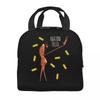 Custom Marcus The Worm Robert Help Funny Meme Resuable Lunch Boxes for Women Waterproof Cooler Thermal Food Insulated Lunch Bag