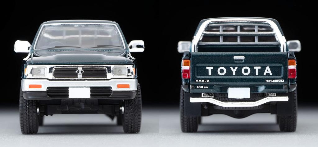 Tomica Limited Vintage Neo Toyota Hilux 4WD Double Cab Option Equipped Vehicle Green 95 Year Completed Product 318972 1/64 LV-N255b SSR-X