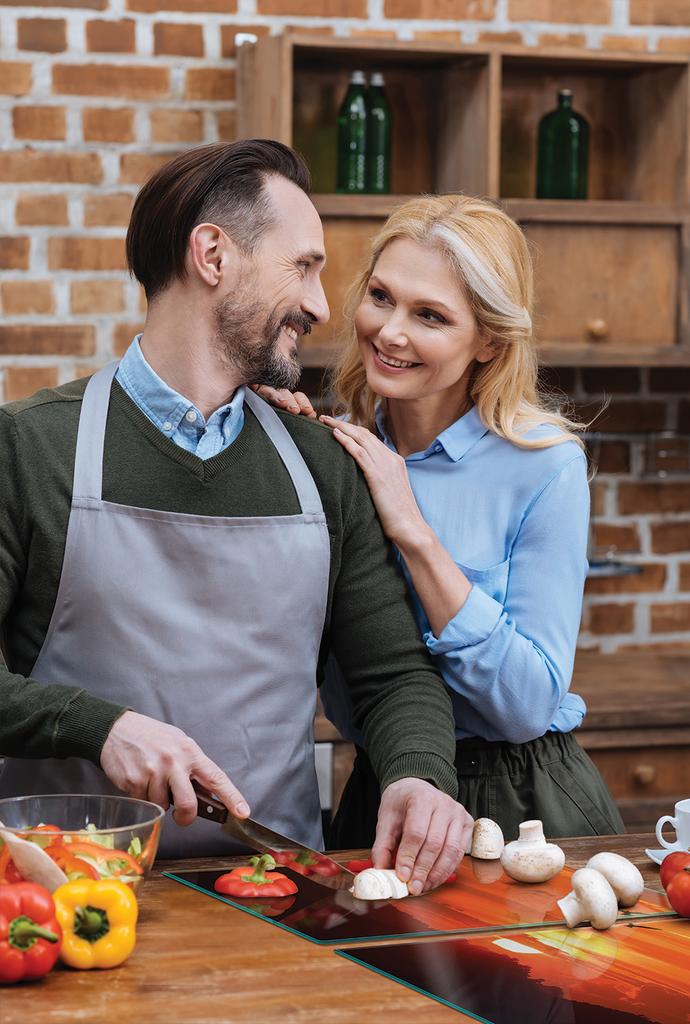 SZKLANA PŁYTA OCHRONNA NA KUCHENKĘ 90x52 SŁOŃCE