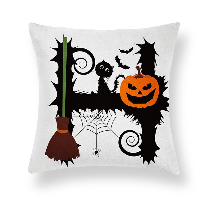 

Наволочка Ghost Festival Peach Skin Fleece Home Sofa Подушка Подушка для вечеринки на Хэллоуин Реквизит Наволочка Источник Производители 40x40cm