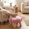 Soft Padded Low Stool Thick Padding Foot Rest Stool Daily Gift Soft Padded Stool  Sofa Side