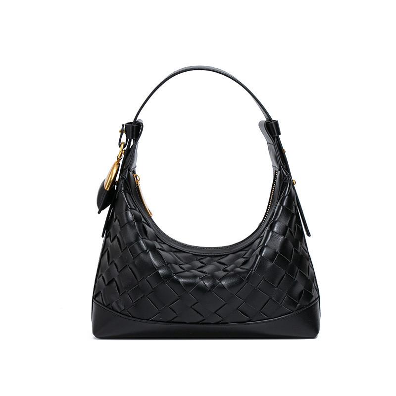 IELGY Woven Shoulder Bag Portable Fashionable All-Match Underarm Bag
