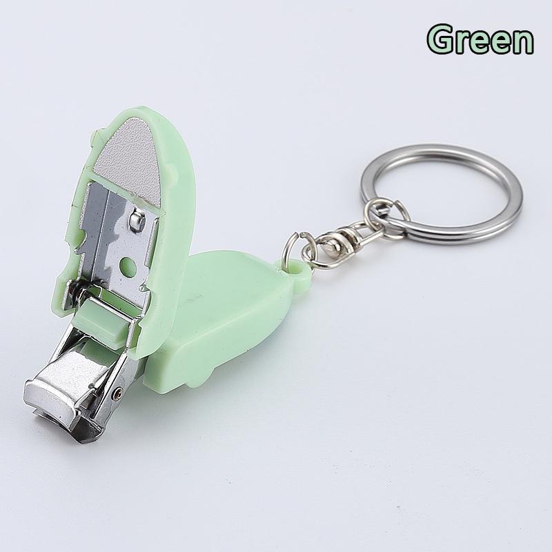 Mini Nagelknipser Nagelzubehör und Werkzeuge Maniküre Schere Schlüsselanhänger Fingernagel Tragbare Knipser mit Nagelfeilen Heim Geschenk