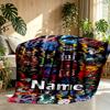 Custom Name Personalized NFL Print Blanket, Home Decor, Bedroom, Sofa, Camping, Couch, Gifts for Birthday Christmas