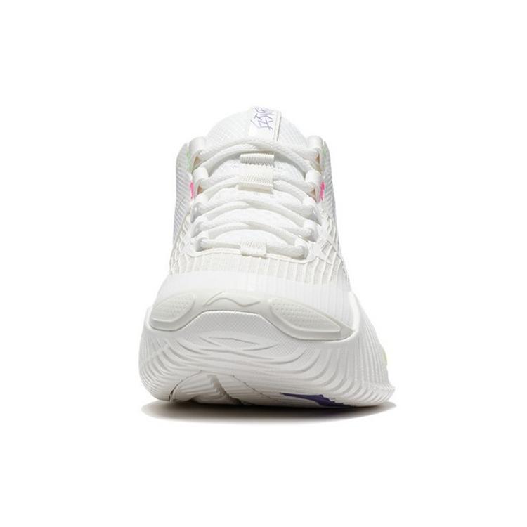 New LiNing Badfive 2 Low The Soldier Does Not Tire Of Deceit. Rebound Low top Performance Basketball Shoes Men's Ecru ABFT029-4