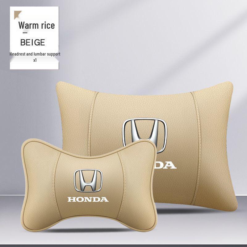 Honda Car Headrest Lumbar Support Cushion for Civic, Accord, CRV, Fit, XRV, and more.