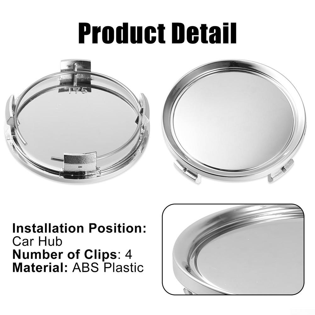 18mm Height Wheels Center Cap 4pcs 5mm (2.95 Inch)