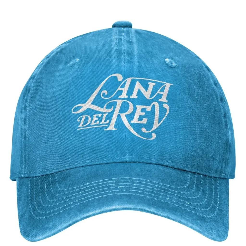 Gorra de Béisbol de Mezclilla Blanca con Logo de Lana Del Rey para Deportes al Aire Libre Estilo Trucker Verano Unisex para Hombres y Mujeres yk Gorras de Béisbol con Diseño Divertido