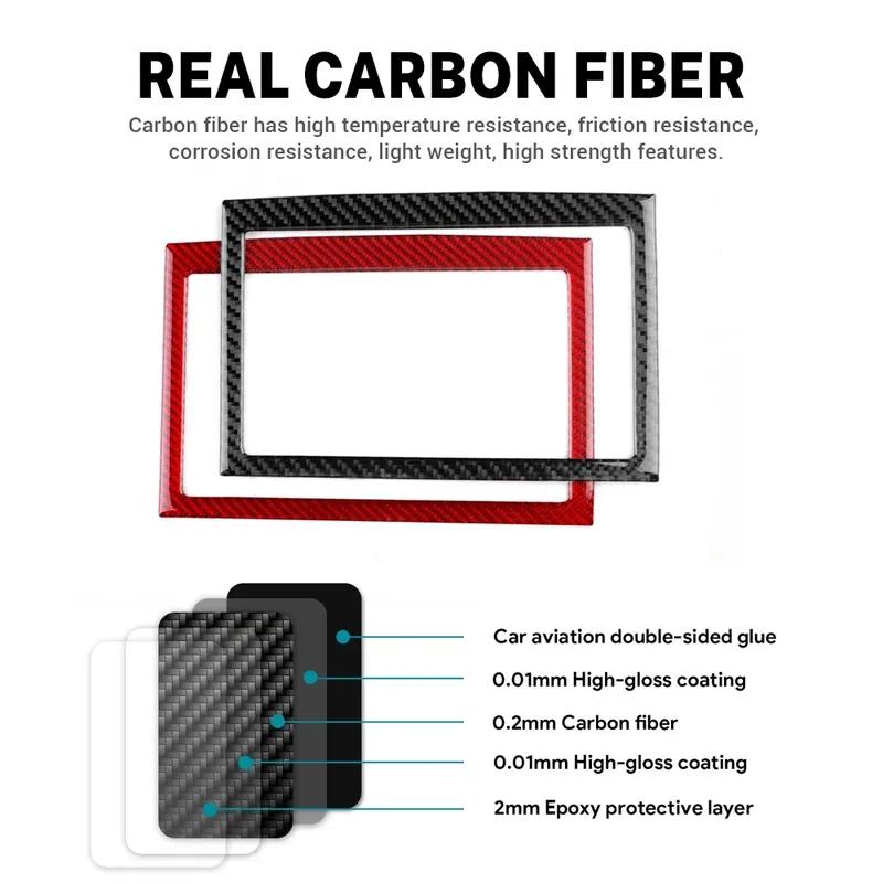 Car Central Control Screen Real Soft Carbon Fiber Sticker for KIA Sportage 2017 2018 LHD RHD Interior Trim Accessories