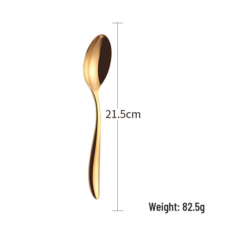 Elegantes 4-teiliges goldenes Besteckset: Messer, Gabel, Löffel aus 304 Edelstahl für Hotels