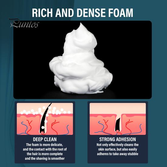 Shave Cleaner 60ml Foam Shaving Cream Rich In Soften Beard Remover Men Soap Supplies