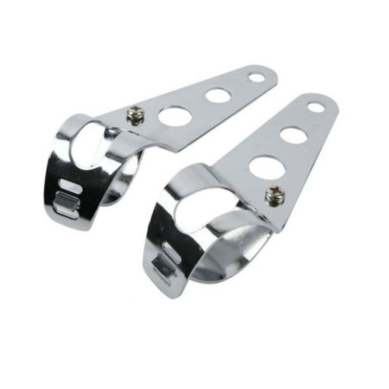 2pcs 38mm-48mm Universal Motorcycle Headlight Mount Brackets Fork Ear Chopper Headlamp Holder